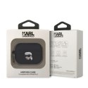 Karl Lagerfeld etui do Airpods Pro 2 KLAP2RUNIKK czarne 3D Silicone NFT Karl CG Mobile SAS