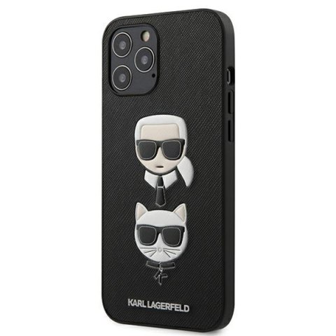 Karl Lagerfeld nakładka do iPhone 13 Pro / 13 6,1" KLHCP13LSAKICKCBK czarna hard case Saffiano Karl & Choupette CG Mobile SAS Karl Lagerfeld nakładka do iPhone 13 Pro / 13 6,1" KLHCP13LSAKICKCBK czarna hard case Saffiano Karl & Choupette CG Mobile SAS