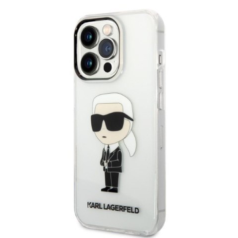 Karl Lagerfeld nakładka do iPhone 14 Pro 6,1" KLHCP14LHNIKTCT transparentna hardcase Ikonik Karl Lagerfeld CG Mobile SAS Karl Lagerfeld nakładka do iPhone 14 Pro 6,1" KLHCP14LHNIKTCT transparentna hardcase Ikonik Karl Lagerfeld CG Mobile SAS
