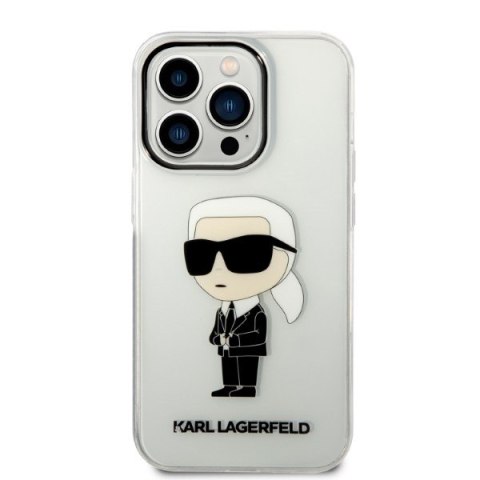 Karl Lagerfeld nakładka do iPhone 14 Pro 6,1" KLHCP14LHNIKTCT transparentna hardcase Ikonik Karl Lagerfeld CG Mobile SAS Karl Lagerfeld nakładka do iPhone 14 Pro 6,1" KLHCP14LHNIKTCT transparentna hardcase Ikonik Karl Lagerfeld CG Mobile SAS