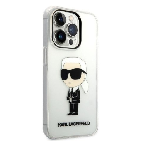 Karl Lagerfeld nakładka do iPhone 14 Pro 6,1" KLHCP14LHNIKTCT transparentna hardcase Ikonik Karl Lagerfeld CG Mobile SAS Karl Lagerfeld nakładka do iPhone 14 Pro 6,1" KLHCP14LHNIKTCT transparentna hardcase Ikonik Karl Lagerfeld CG Mobile SAS