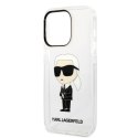 Karl Lagerfeld nakładka do iPhone 14 Pro 6,1" KLHCP14LHNIKTCT transparentna hardcase Ikonik Karl Lagerfeld CG Mobile SAS