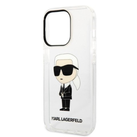 Karl Lagerfeld nakładka do iPhone 14 Pro 6,1" KLHCP14LHNIKTCT transparentna hardcase Ikonik Karl Lagerfeld CG Mobile SAS Karl Lagerfeld nakładka do iPhone 14 Pro 6,1" KLHCP14LHNIKTCT transparentna hardcase Ikonik Karl Lagerfeld CG Mobile SAS