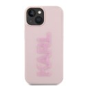 Karl Lagerfeld nakładka do iPhone 15 6,1" KLHCP15S3DMBKCP różowa HC 3D Logo Glitter CG Mobile SAS