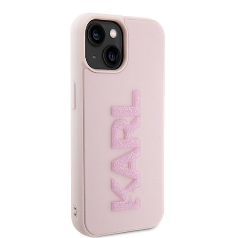 Karl Lagerfeld nakładka do iPhone 15 6,1" KLHCP15S3DMBKCP różowa HC 3D Logo Glitter CG Mobile SAS Karl Lagerfeld nakładka do iPhone 15 6,1" KLHCP15S3DMBKCP różowa HC 3D Logo Glitter CG Mobile SAS