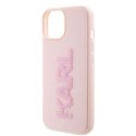 Karl Lagerfeld nakładka do iPhone 15 6,1" KLHCP15S3DMBKCP różowa HC 3D Logo Glitter CG Mobile SAS