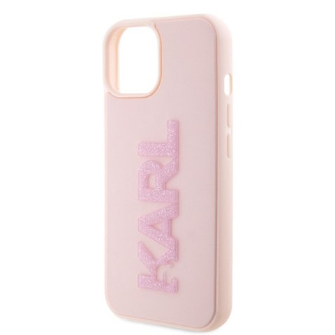 Karl Lagerfeld nakładka do iPhone 15 6,1" KLHCP15S3DMBKCP różowa HC 3D Logo Glitter CG Mobile SAS Karl Lagerfeld nakładka do iPhone 15 6,1" KLHCP15S3DMBKCP różowa HC 3D Logo Glitter CG Mobile SAS