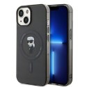 Karl Lagerfeld nakładka do iPhone 15 6,1" KLHMP15SHFCKNOK czarna hardcase IML Ikonik MagSafe CG Mobile SAS