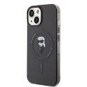 Karl Lagerfeld nakładka do iPhone 15 6,1" KLHMP15SHFCKNOK czarna hardcase IML Ikonik MagSafe CG Mobile SAS
