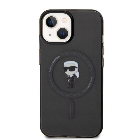 Karl Lagerfeld nakładka do iPhone 15 6,1" KLHMP15SHFCKNOK czarna hardcase IML Ikonik MagSafe CG Mobile SAS Karl Lagerfeld nakładka do iPhone 15 6,1" KLHMP15SHFCKNOK czarna hardcase IML Ikonik MagSafe CG Mobile SAS