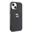 Karl Lagerfeld nakładka do iPhone 15 6,1" KLHMP15SHFCKNOK czarna hardcase IML Ikonik MagSafe CG Mobile SAS