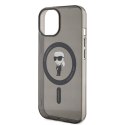 Karl Lagerfeld nakładka do iPhone 15 6,1" KLHMP15SHFCKNOK czarna hardcase IML Ikonik MagSafe CG Mobile SAS