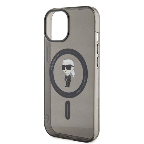 Karl Lagerfeld nakładka do iPhone 15 6,1" KLHMP15SHFCKNOK czarna hardcase IML Ikonik MagSafe CG Mobile SAS Karl Lagerfeld nakładka do iPhone 15 6,1" KLHMP15SHFCKNOK czarna hardcase IML Ikonik MagSafe CG Mobile SAS