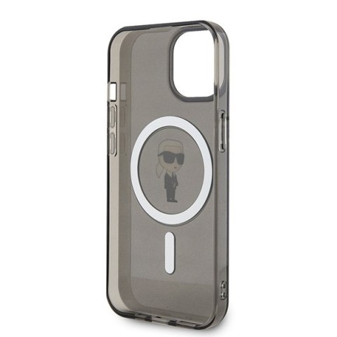 Karl Lagerfeld nakładka do iPhone 15 6,1" KLHMP15SHFCKNOK czarna hardcase IML Ikonik MagSafe CG Mobile SAS Karl Lagerfeld nakładka do iPhone 15 6,1" KLHMP15SHFCKNOK czarna hardcase IML Ikonik MagSafe CG Mobile SAS