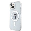 Karl Lagerfeld nakładka do iPhone 15 6,1" KLHMP15SHGKCNOT transparentna HC Magsafe IML KC Glitter CG Mobile SAS