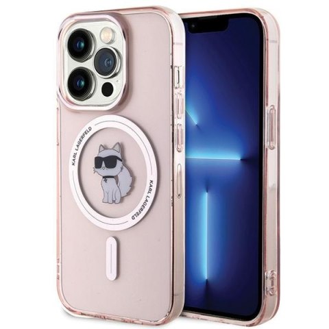 Karl Lagerfeld nakładka do iPhone 15 Pro Max 6,7" KLHMP15XHFCCNOP różowa HC Magsafe IML C CG Mobile SAS