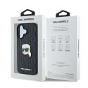Karl Lagerfeld nakładka do iPhone 16 6,1" KLHCP16SPGKLKIPK czarna Hardcase Monogram Karl Head Pin CG Mobile SAS
