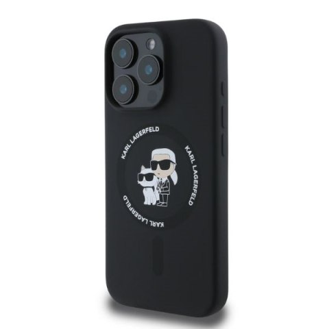 Karl Lagerfeld nakładka do iPhone 16 Pro Max 6,9" KLHMP16XSCMKCRHK czarna hardcase Silicone KC Heads Ring MagSafe CG Mobile SAS Karl Lagerfeld nakładka do iPhone 16 Pro Max 6,9" KLHMP16XSCMKCRHK czarna hardcase Silicone KC Heads Ring MagSafe CG Mobile SAS
