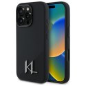 Karl Lagerfeld nakładka do iPhone 16 Pro Max 6,9" KLHMP16XSCMKMPCK czarna Hardcase Silicone Shadow Metal Initial MagSafe CG Mobile SAS