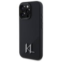 Karl Lagerfeld nakładka do iPhone 16 Pro Max 6,9" KLHMP16XSCMKMPCK czarna Hardcase Silicone Shadow Metal Initial MagSafe CG Mobile SAS