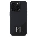 Karl Lagerfeld nakładka do iPhone 16 Pro Max 6,9" KLHMP16XSCMKMPCK czarna Hardcase Silicone Shadow Metal Initial MagSafe CG Mobile SAS