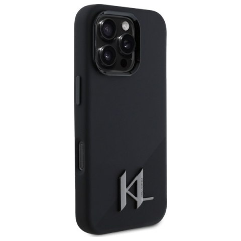 Karl Lagerfeld nakładka do iPhone 16 Pro Max 6,9" KLHMP16XSCMKMPCK czarna Hardcase Silicone Shadow Metal Initial MagSafe CG Mobile SAS Karl Lagerfeld nakładka do iPhone 16 Pro Max 6,9" KLHMP16XSCMKMPCK czarna Hardcase Silicone Shadow Metal Initial MagSafe CG Mobile SAS
