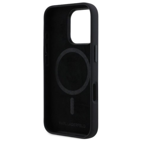 Karl Lagerfeld nakładka do iPhone 16 Pro Max 6,9" KLHMP16XSCMKMPCK czarna Hardcase Silicone Shadow Metal Initial MagSafe CG Mobile SAS Karl Lagerfeld nakładka do iPhone 16 Pro Max 6,9" KLHMP16XSCMKMPCK czarna Hardcase Silicone Shadow Metal Initial MagSafe CG Mobile SAS
