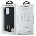 Karl Lagerfeld nakładka do iPhone 16 Pro Max 6,9" KLHMP16XSCMKMPCK czarna Hardcase Silicone Shadow Metal Initial MagSafe CG Mobile SAS