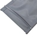 Leżak ogrodowy 160x62 cm textilene stalowy odporny UV 150 kg Szary E-hurtownia