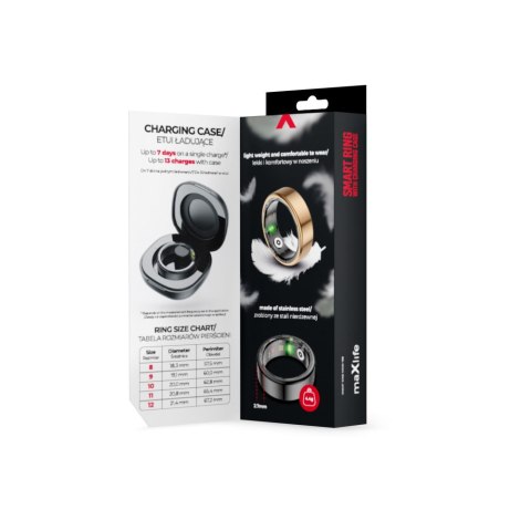 Maxlife smart ring MXSR-100 czarny rozmiar 12 TelForceOne S.A. Maxlife smart ring MXSR-100 czarny rozmiar 12 TelForceOne S.A.