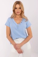 Bluzka Model DHJ-BZ-25168.00 Light Blue - Italy Moda