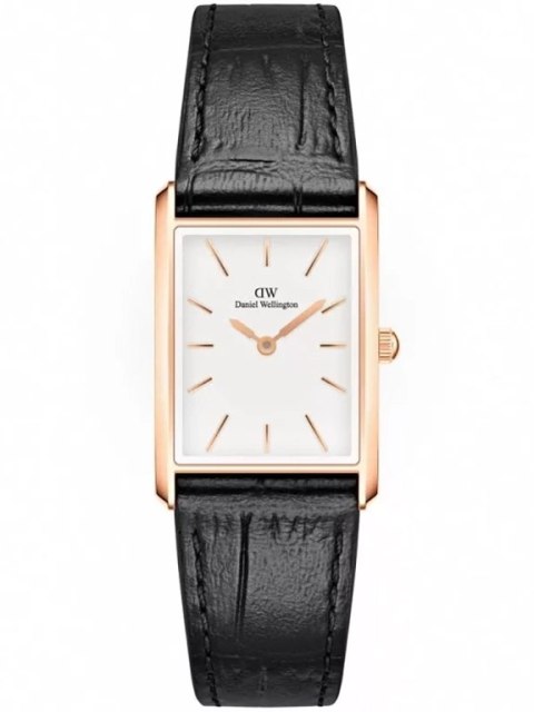 Daniel Wellington ZEGAREK DAMSKI DANIEL WELLINGTON Bound Black Crocodile Rose Gold 24mm DW00100698 + BOX Daniel Wellington ZEGAREK DAMSKI DANIEL WELLINGTON Bound Black Crocodile Rose Gold 24mm DW00100698 + BOX