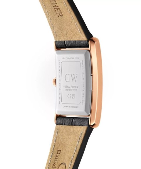Daniel Wellington ZEGAREK DAMSKI DANIEL WELLINGTON Bound Black Crocodile Rose Gold 24mm DW00100698 + BOX Daniel Wellington ZEGAREK DAMSKI DANIEL WELLINGTON Bound Black Crocodile Rose Gold 24mm DW00100698 + BOX