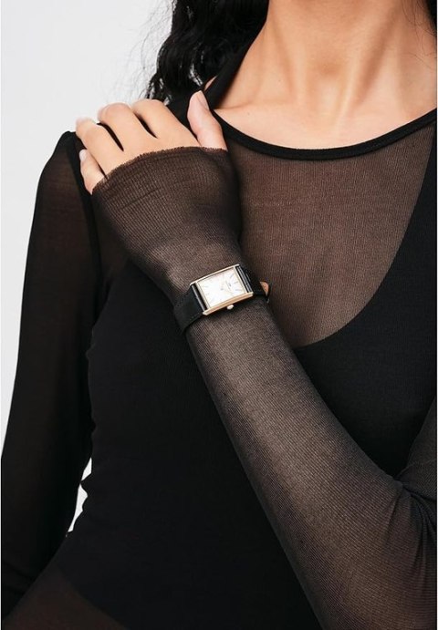 Daniel Wellington ZEGAREK DAMSKI DANIEL WELLINGTON Bound Black Crocodile Rose Gold 24mm DW00100698 + BOX Daniel Wellington ZEGAREK DAMSKI DANIEL WELLINGTON Bound Black Crocodile Rose Gold 24mm DW00100698 + BOX