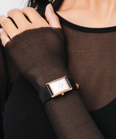 Daniel Wellington ZEGAREK DAMSKI DANIEL WELLINGTON Bound Black Crocodile Rose Gold 24mm DW00100698 + BOX Daniel Wellington ZEGAREK DAMSKI DANIEL WELLINGTON Bound Black Crocodile Rose Gold 24mm DW00100698 + BOX