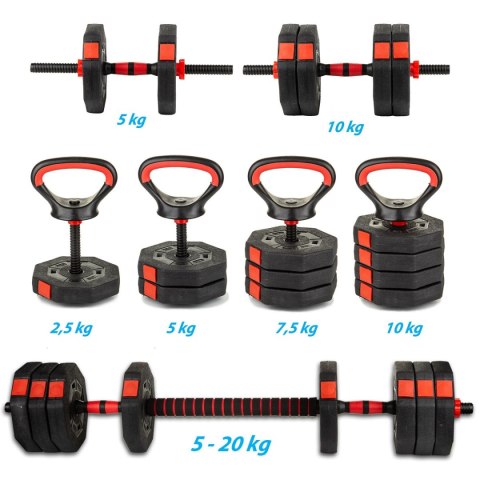HANTLA KOMPOZYTOWA KETTLEBELL 4W1 20KG EB FIT EB FIT HANTLA KOMPOZYTOWA KETTLEBELL 4W1 20KG EB FIT EB FIT