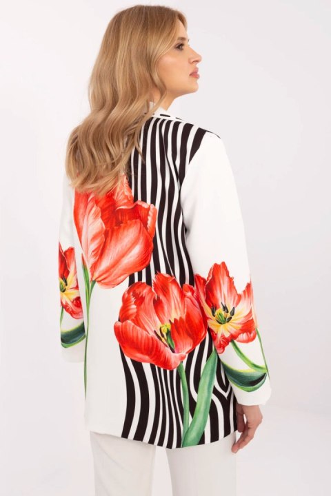 Marynarka Model DHJ-MA-18525-32.00 Ecru - Italy Moda Marynarka Model DHJ-MA-18525-32.00 Ecru - Italy Moda