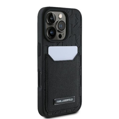 Karl Lagerfeld nakładka do iPhone 16 Pro Max 6,9" KLHCP16XPGKHPRPK czarna Hardcase Cardslots Monogram CG Mobile SAS Karl Lagerfeld nakładka do iPhone 16 Pro Max 6,9" KLHCP16XPGKHPRPK czarna Hardcase Cardslots Monogram CG Mobile SAS
