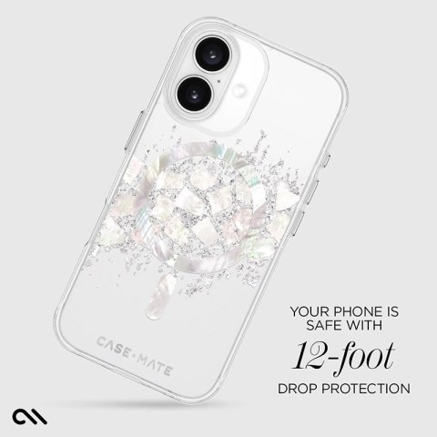 Case-Mate Karat MagSafe - Etui iPhone 16 zdobione masą perłową (A Touch of Pearl) Case-Mate Case-Mate Karat MagSafe - Etui iPhone 16 zdobione masą perłową (A Touch of Pearl) Case-Mate