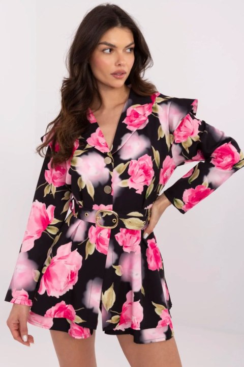 Kombinezon Model DHJ-KO-20615-2.60 Black/Pink - Italy Moda Kombinezon Model DHJ-KO-20615-2.60 Black/Pink - Italy Moda