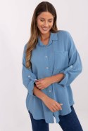 Koszula Damska Model MO-KS-9368.98 Dark Blue - Italy Moda