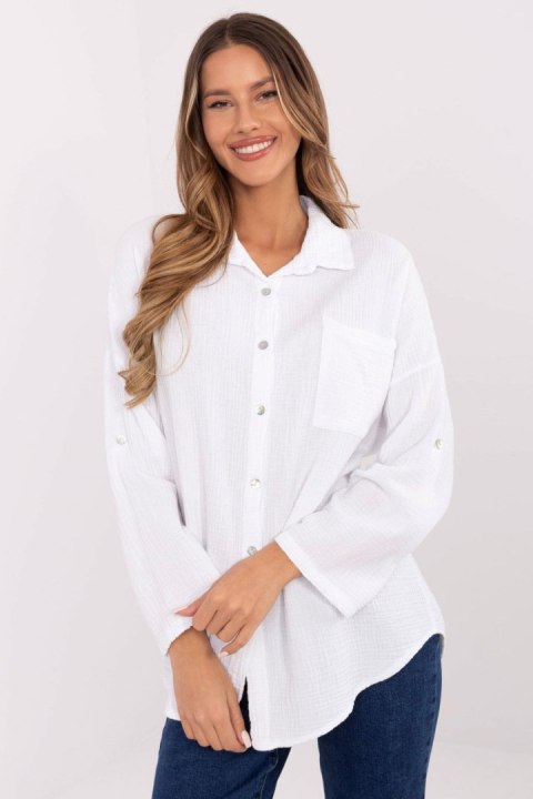 Koszula Damska Model MO-KS-9368.98 White - Italy Moda Koszula Damska Model MO-KS-9368.98 White - Italy Moda