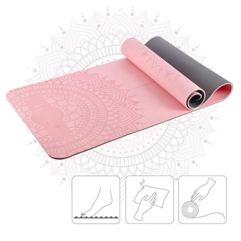 YM10 MATA TPE DO JOGI LIGHT PINK HMS HMS YM10 MATA TPE DO JOGI LIGHT PINK HMS HMS