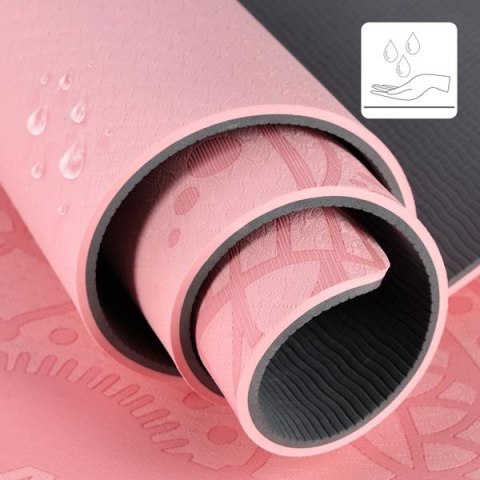 YM10 MATA TPE DO JOGI LIGHT PINK HMS HMS YM10 MATA TPE DO JOGI LIGHT PINK HMS HMS