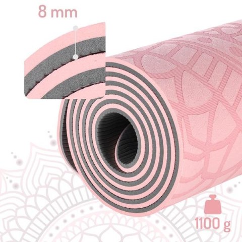 YM10 MATA TPE DO JOGI LIGHT PINK HMS HMS YM10 MATA TPE DO JOGI LIGHT PINK HMS HMS