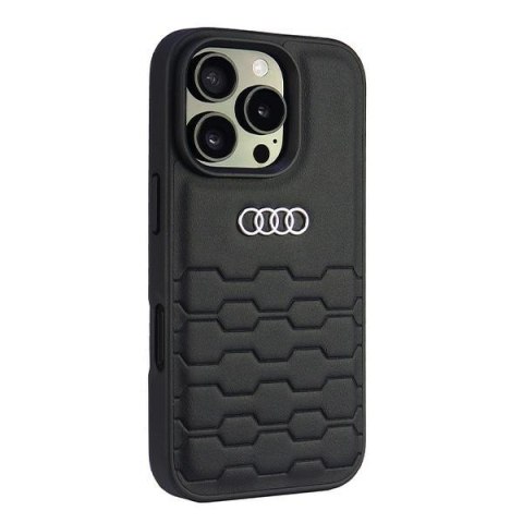 Audi nakładka Synthetic Leather do iPhone 16 Pro 6.3" czarna CG Mobile SAS Audi nakładka Synthetic Leather do iPhone 16 Pro 6.3" czarna CG Mobile SAS