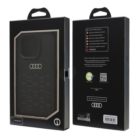 Audi nakładka Synthetic Leather do iPhone 16 Pro 6.3" czarna CG Mobile SAS Audi nakładka Synthetic Leather do iPhone 16 Pro 6.3" czarna CG Mobile SAS