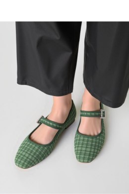 Damskie Baleriny ELIORA ? GREEN - Inello