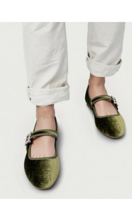 Damskie Baleriny FINDLAY ? GREEN - Inello