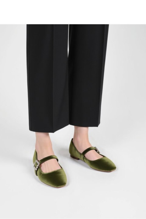 Damskie Baleriny FINDLAY ? GREEN - Inello Damskie Baleriny FINDLAY ? GREEN - Inello